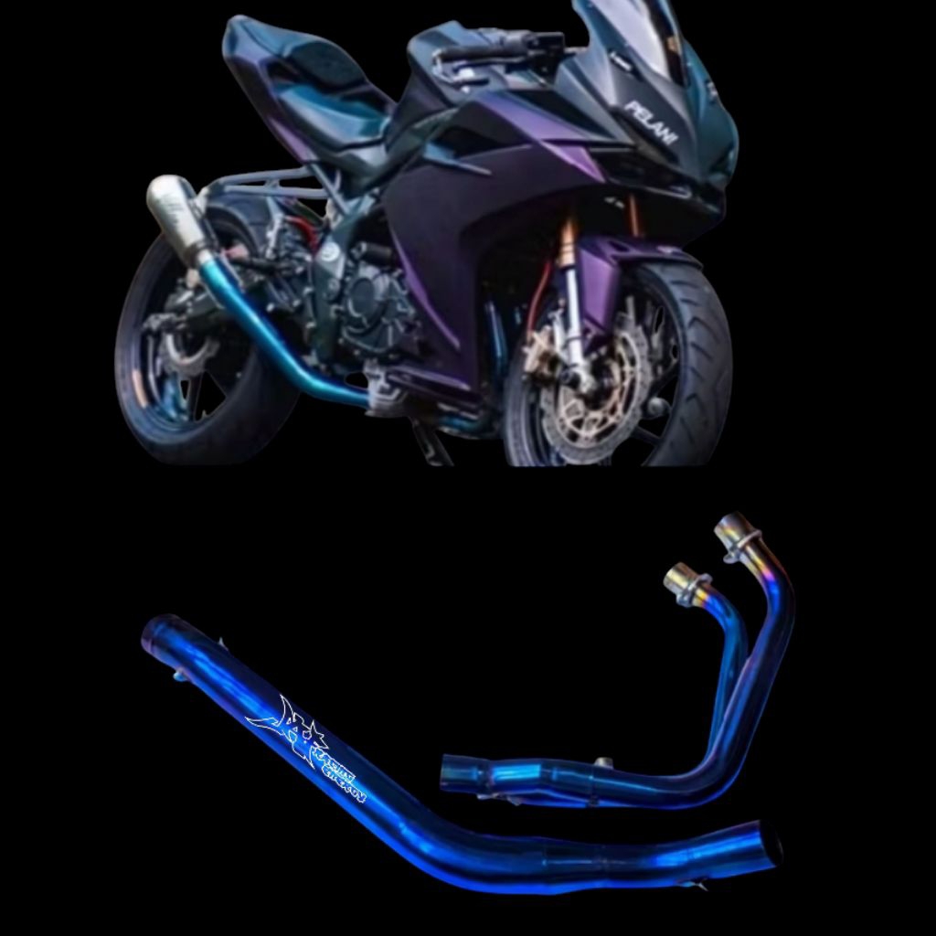 Jual PIPA HEADER KNALPOT RACING STAINLEES BENDING CBR 250RR R25 MT 25 ...