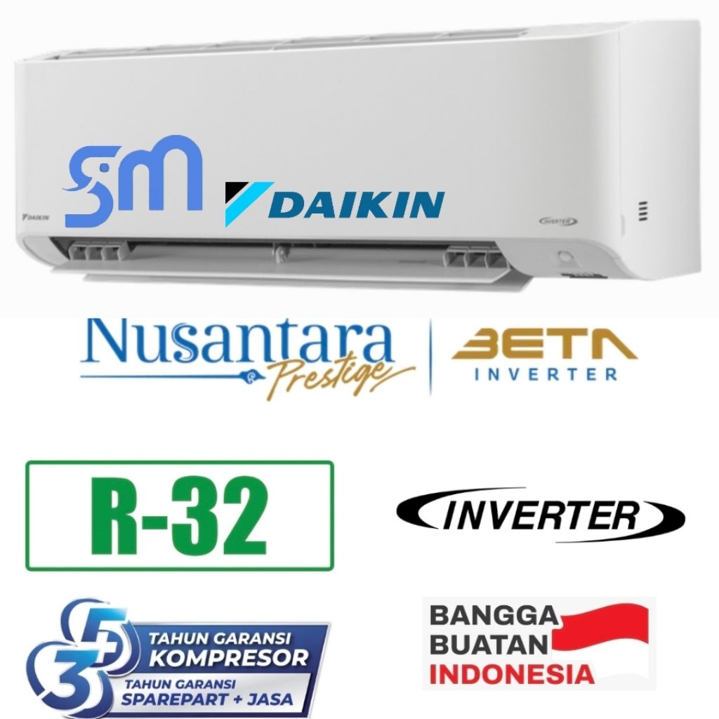 Jual AC Daikin 1.5 PK STKE-35YV Beta Inverter Nusantara Prestige ...