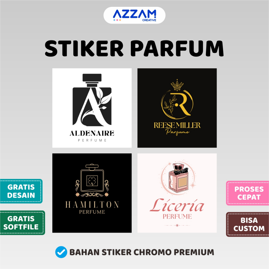 Jual Stiker Parfum / Stiker Label Parfum / Stiker / Sticker / Stiker ...