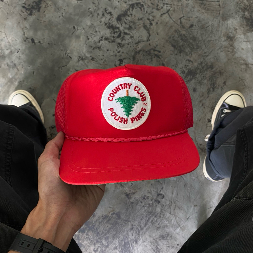 Jual VINTAGE 90s POLISH PINES GOLF CLUB TRUCKER ROPE HAT (New Old Stock ...