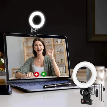 Dimmable Ring Light Clip On Lampu Selfie Ring 6 Inch R16