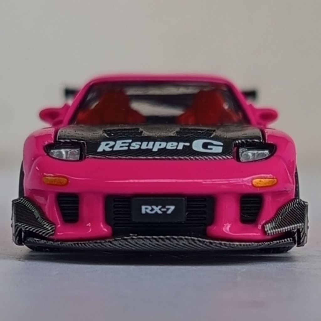 Jual Mini Scale 64 Pop Race JDM Mazda RX7 Widebody Pink IDE Indonesian ...