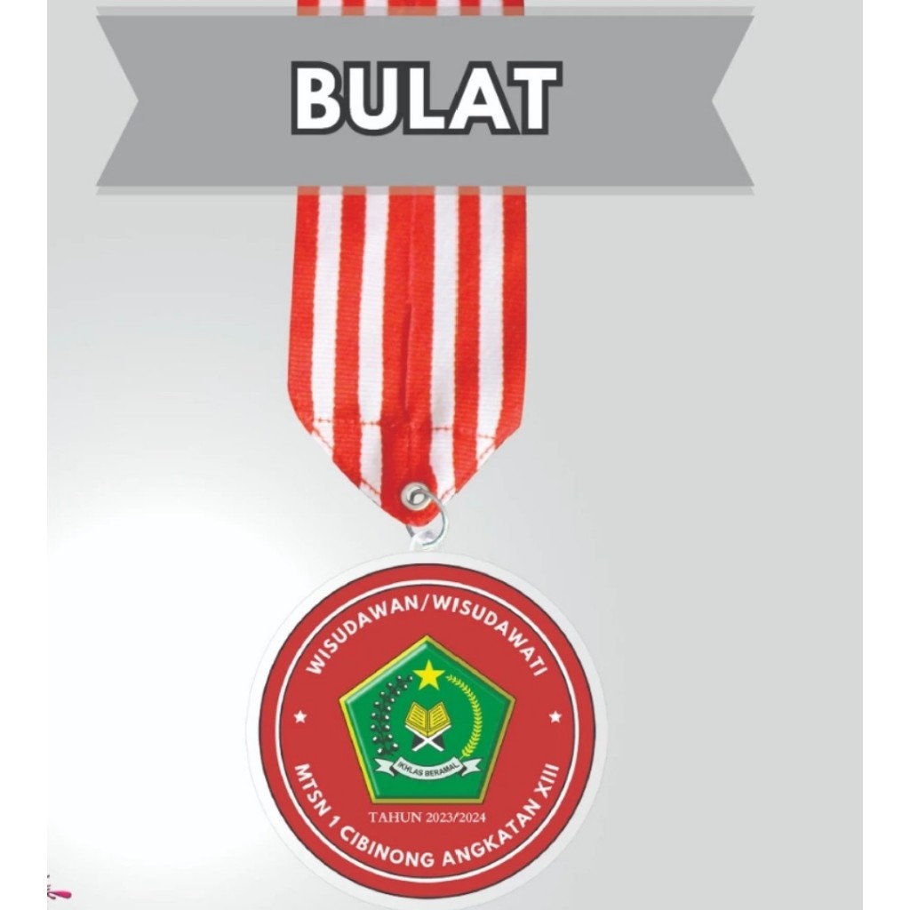 Jual Kreatiffa Custom Medali Sticker Bahan Akrilik Penghargaan Olimpic ...