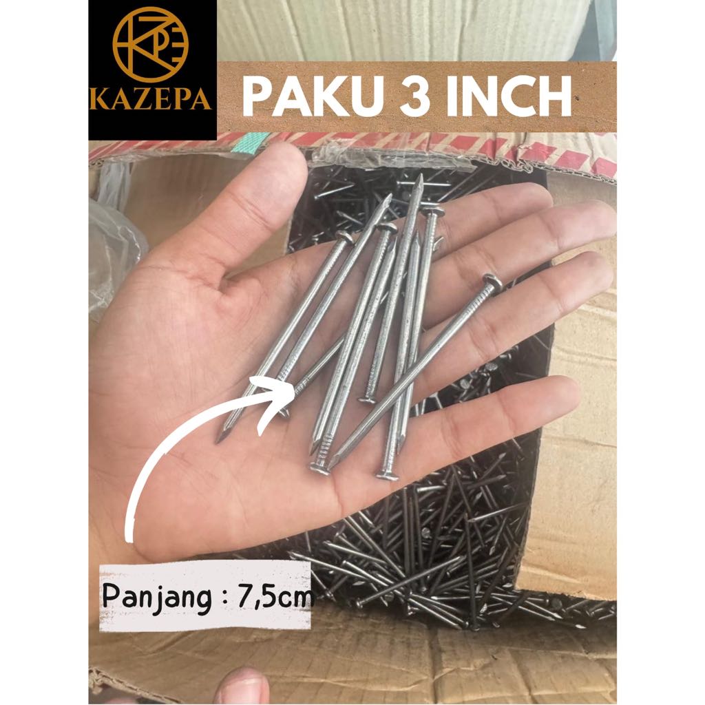 Jual Paku Kayu/ 3 inch/ Paku Murah ukaran 3