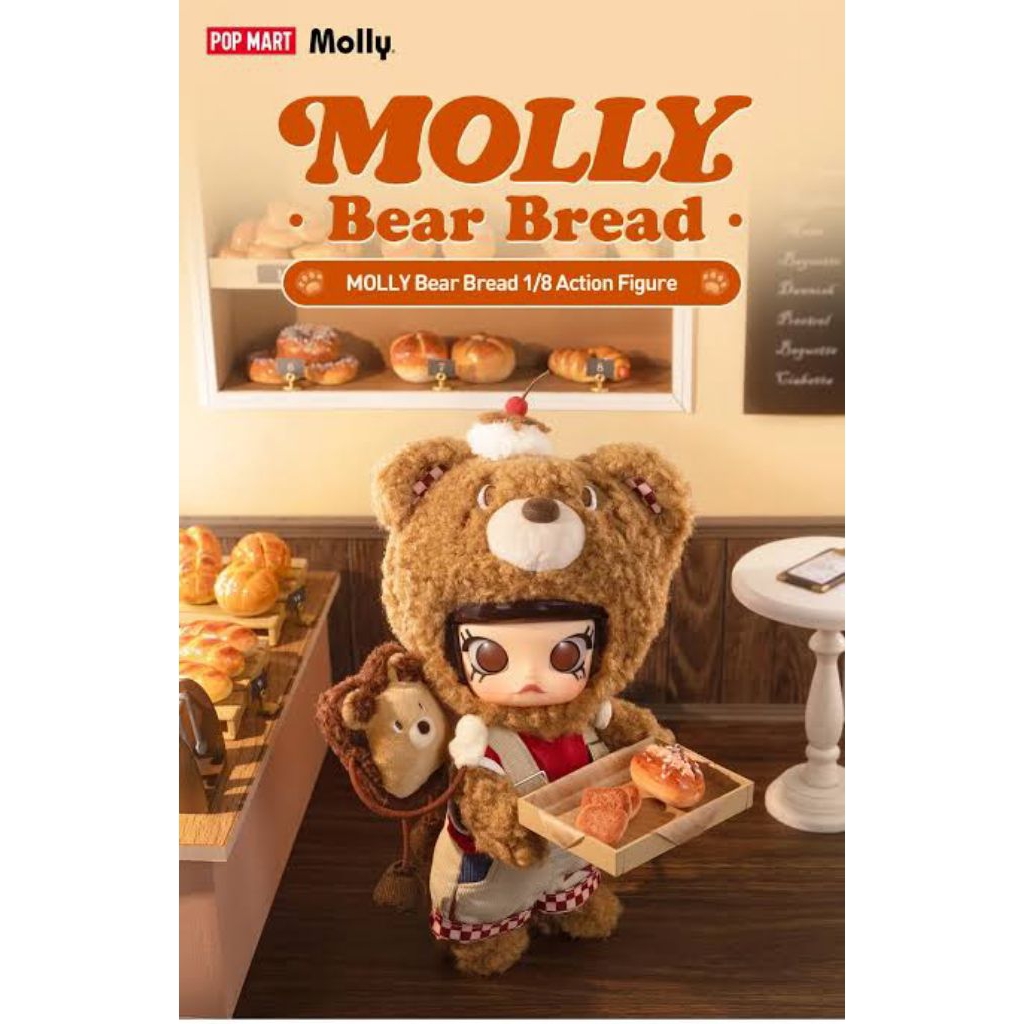 Jual POP MART Molly Bear Bread 1/8 Action Figure | Shopee Indonesia