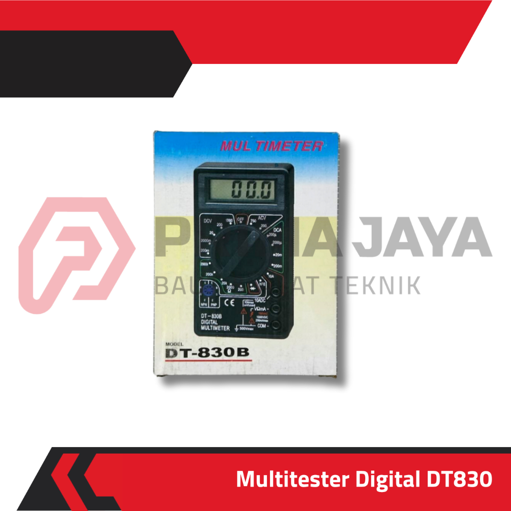 Jual MULTITESTER / MULTIMETER / ALAT UKUR TEGANGAN LISTRIK DIGITAL DT ...