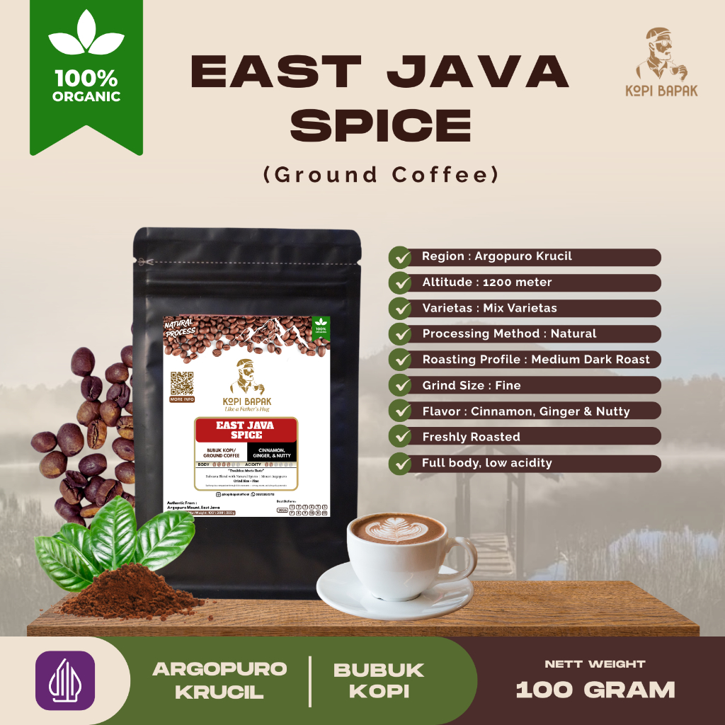 Jual Kopi Rempah Nusantara 100g – East Java Spice | Kopi Argopuro ...