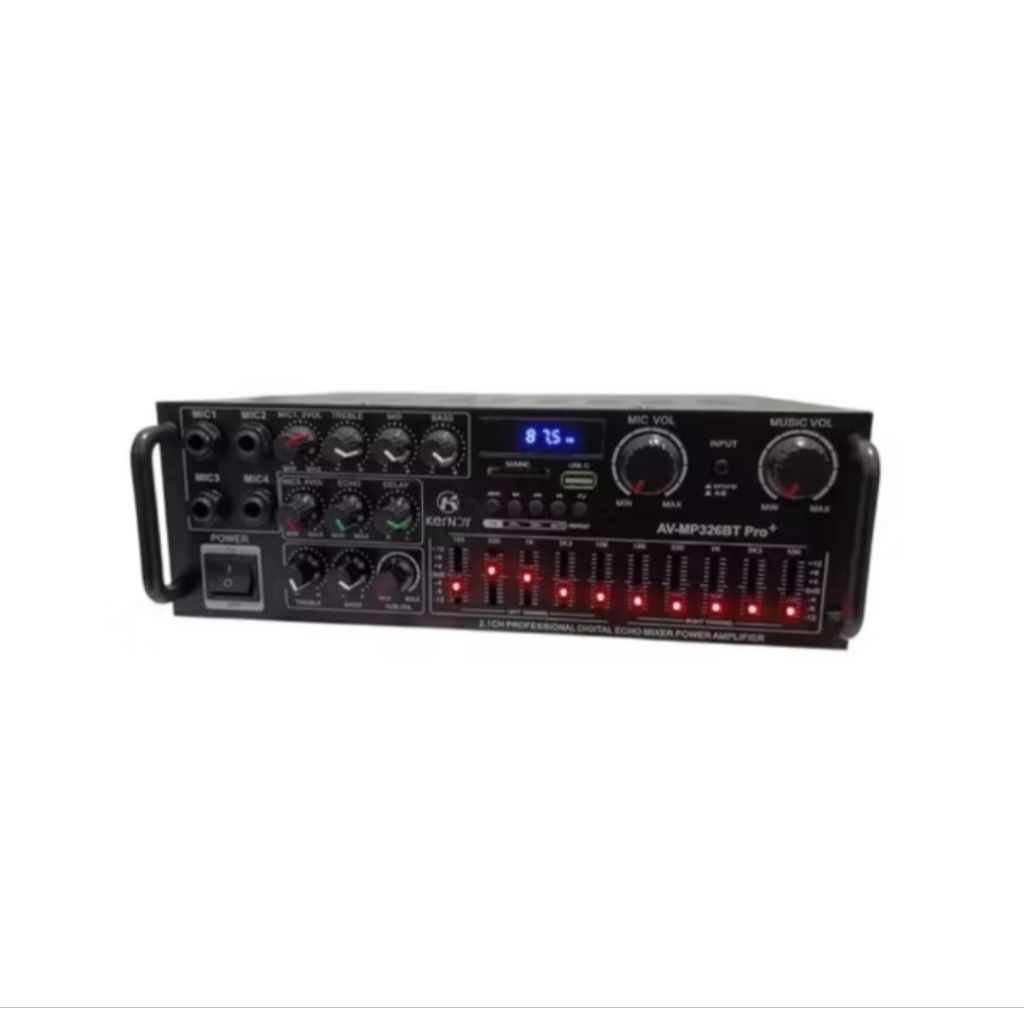 Jual AV 326PRO+ Amplifier Bluetooth 5.2 Audio Channel 2.1 Full Bass ...