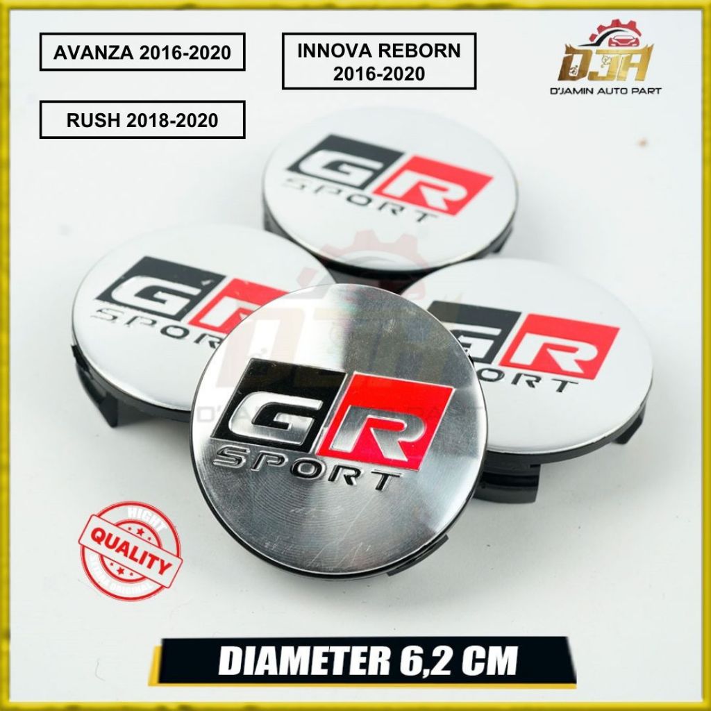 Jual Dop Roda Tutup Velg Variasi GR SPORT Innova Reborn Avanza 2016 ...