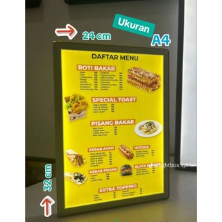Jual Led menu display / Led box / menu box / bisa potrait dan lanskap ...