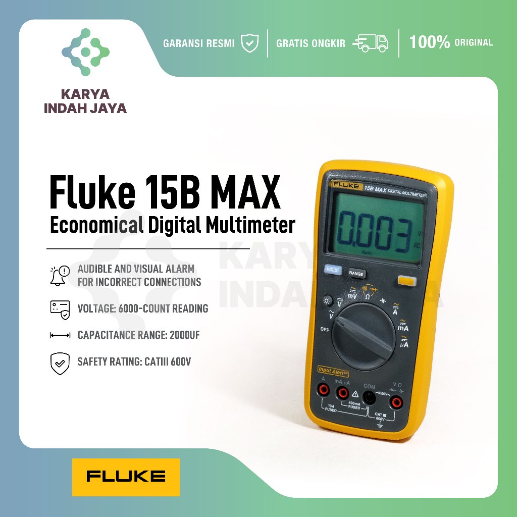 Jual Fluke 15B MAX Multimeter Digital | Shopee Indonesia