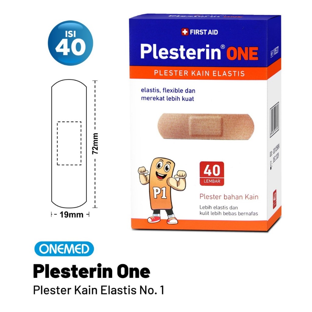Jual ONEMED Plesterin One P1 Box Isi 40 Lembar OOF | Shopee Indonesia