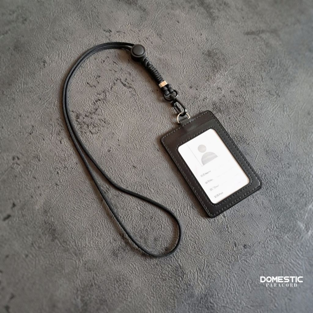 Jual Lanyard id card holder 2 sisi slot kartu gantungan id name tag ...