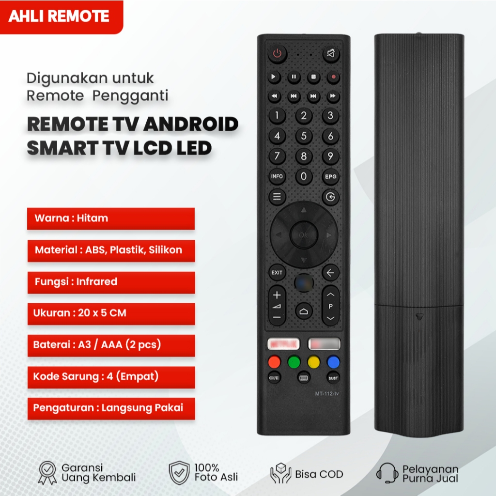 Jual Remote TV SPC Android Smart TV ST32 ST43 / Remot TV SPC LCD LED ...