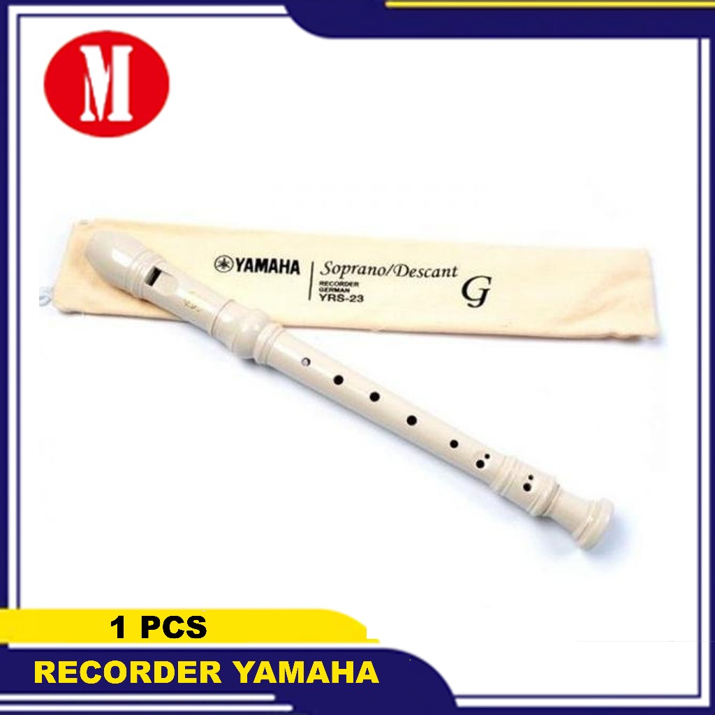 Jual Recorder Yamaha YRS 23 / Alat Musik Tiup Recorder / Seruling ...