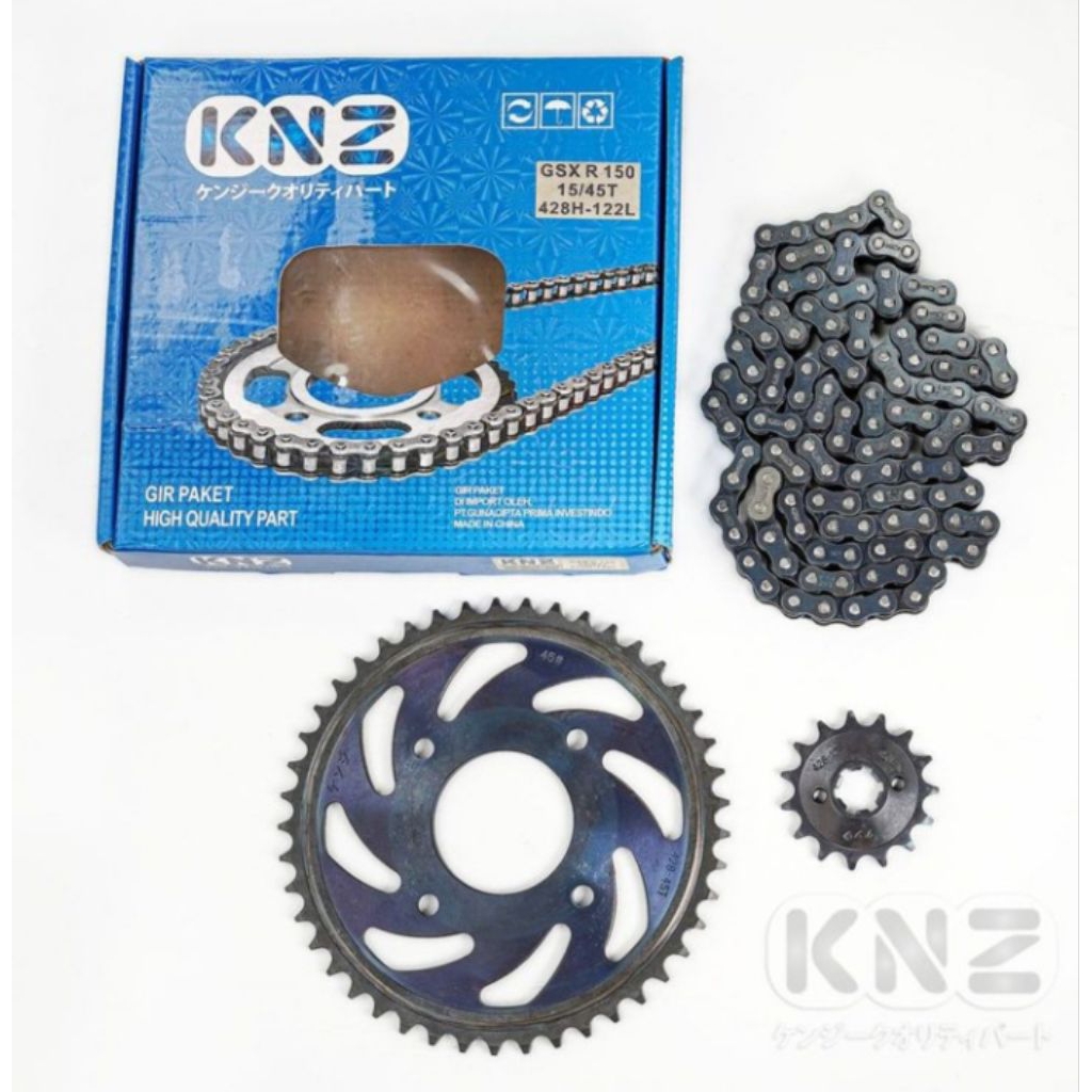 Jual Girset Gsx R 150 (15-45T/428H-122L) KNZ | Shopee Indonesia