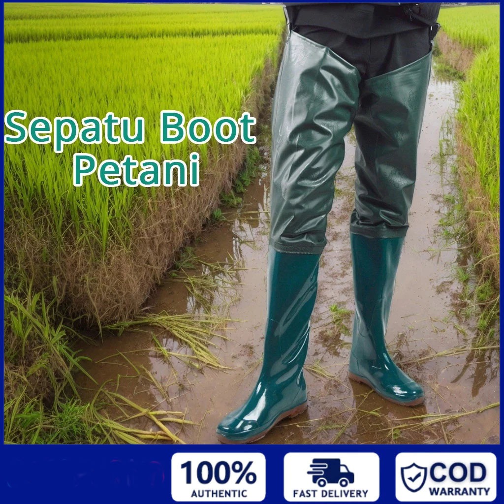 Jual Sepatu Boot Sawah Anti Keong boots bud bod karet ladang kolam ...