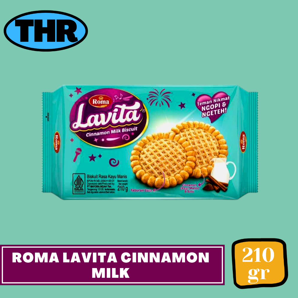 Jual Roma Biskuit Lavita Cinnamon Milk 210gr | Shopee Indonesia