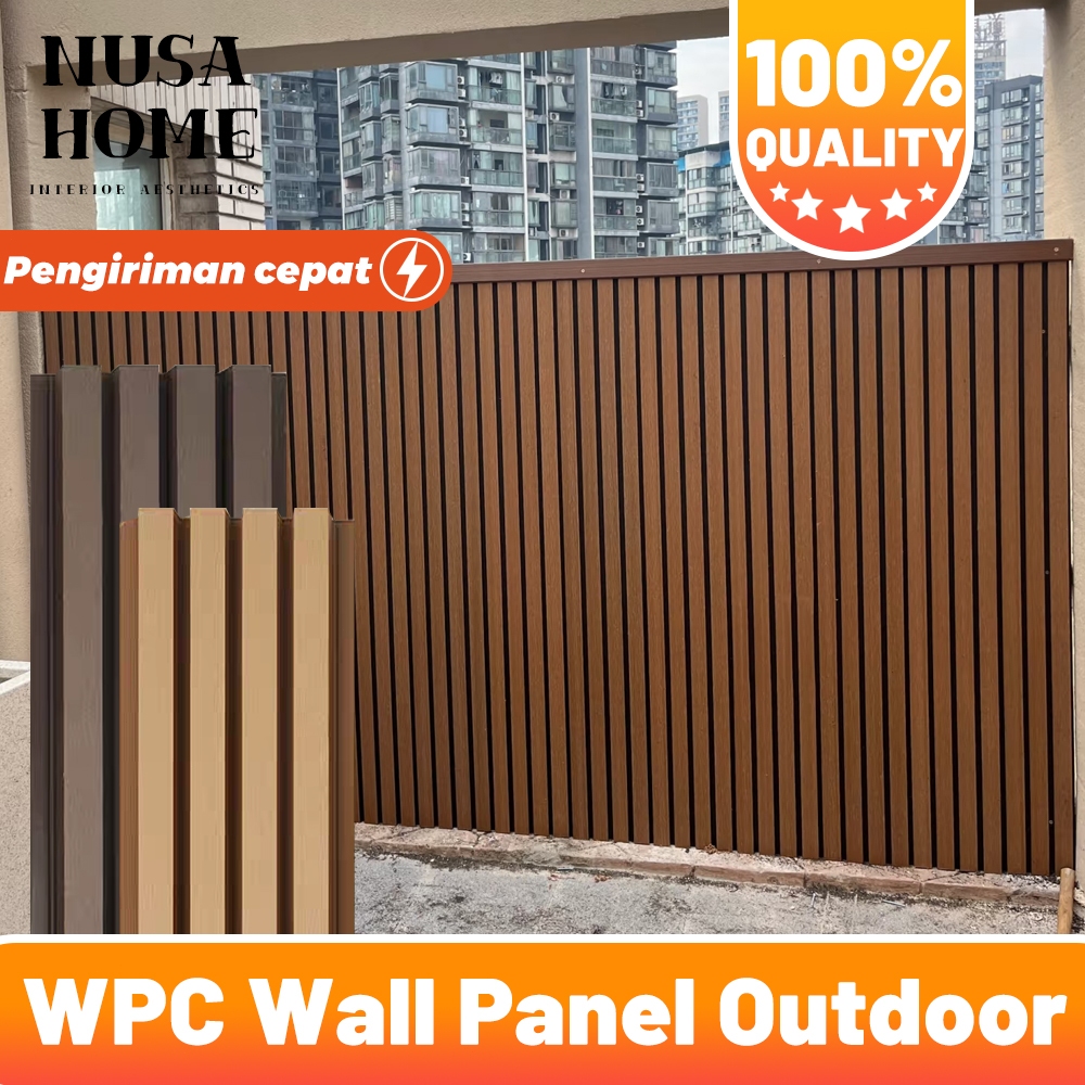 Jual WPC Wallpanel Outdoor Anti Air Dinding Pagar Wall Panel Exterior ...