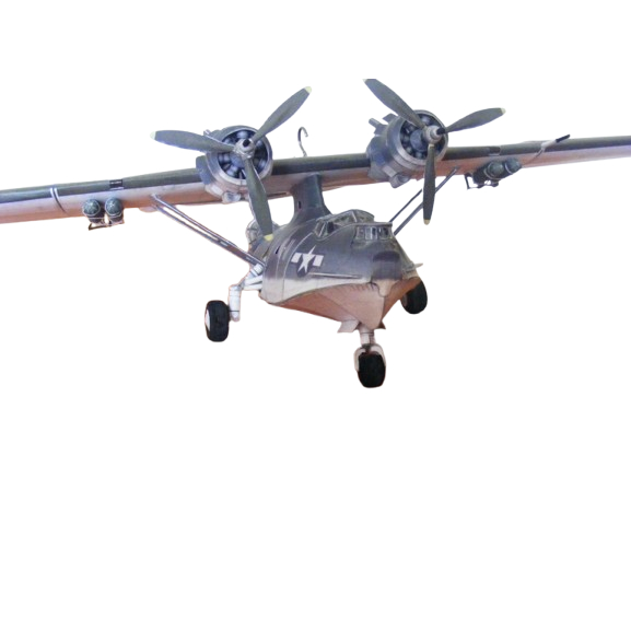 Jual DIY Model Kertas Pesawat Amphibi Amerika era Perang Dunia II - PBY ...