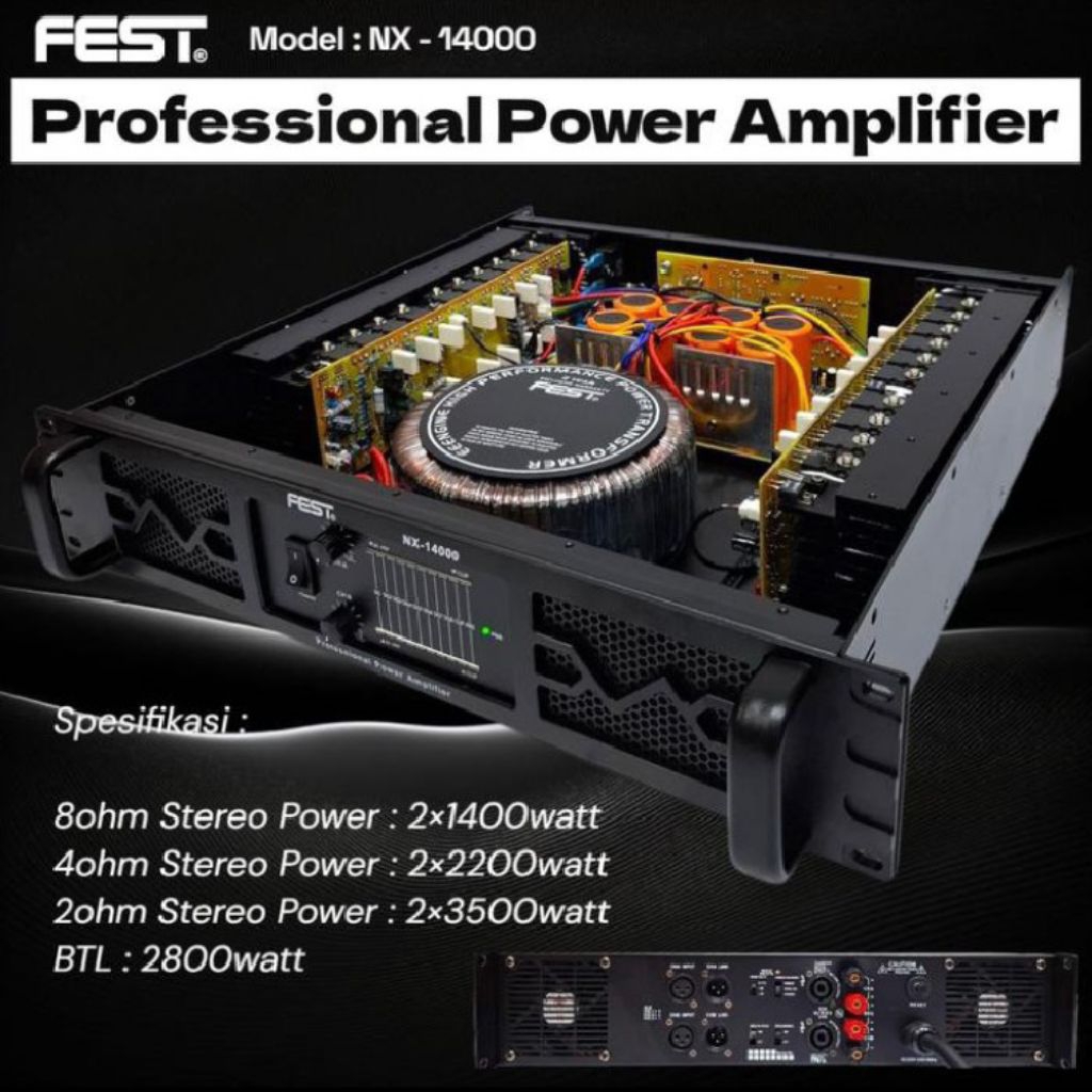 Jual Power amplifier Fest NX 14000 class H original | Shopee Indonesia