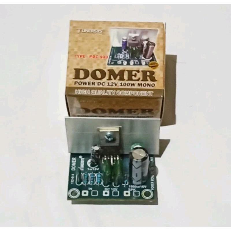 Jual DOMER Power Amplifier Mono DC 100W 12V | Shopee Indonesia