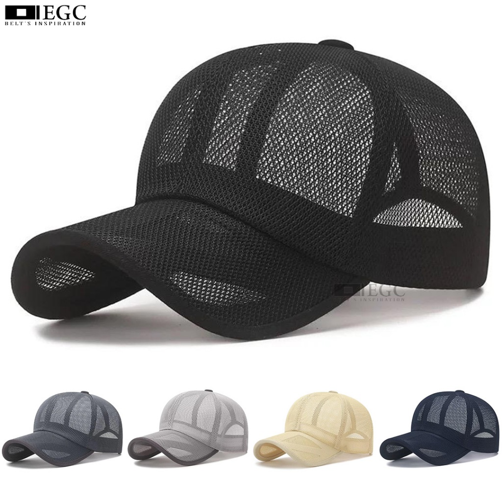 Jual TOPI BASEBALL JARING POLOS FULL DOUBLE MESS / TOPI BASEBALL PRIA ...