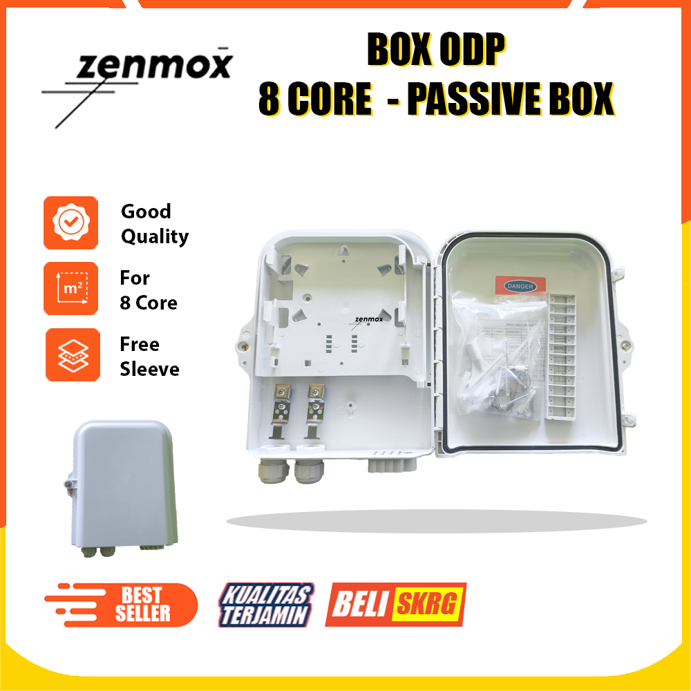 Jual BOX ODP 8 Core + KLEM Tiang - Best Quality | Support Passive ...