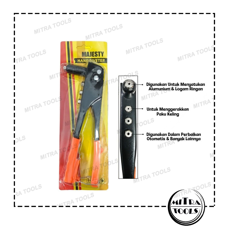 Jual Tang Rivet 9 inch MAJESTY Hand Riveter Tang Rivet Tangan | Shopee ...