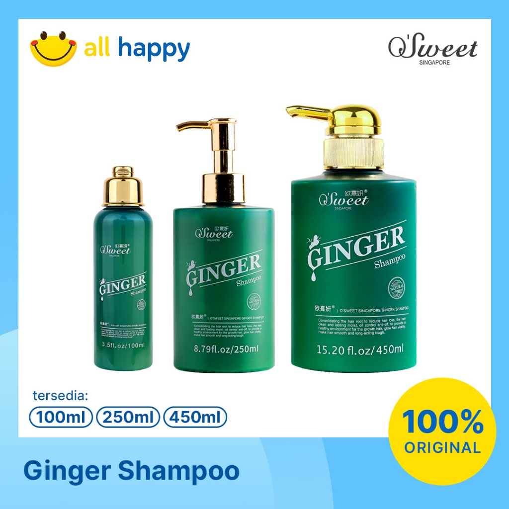Jual O'Sweet Ginger Shampoo – Shampoo Jahe Alami, Kurangi Rontok ...