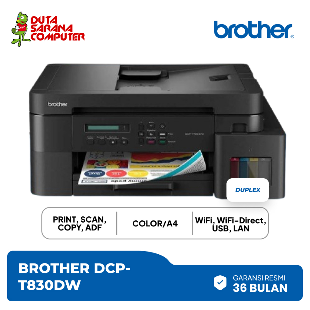 Jual BROTHER DCP T830DW/ 830 DW Printer Ink Tank Wireless Print Scan ...