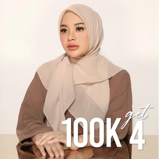 Lozy Hijab - 100K Get 4 Polly Cotton Square (Hijab Segiempat Polly Cotton)