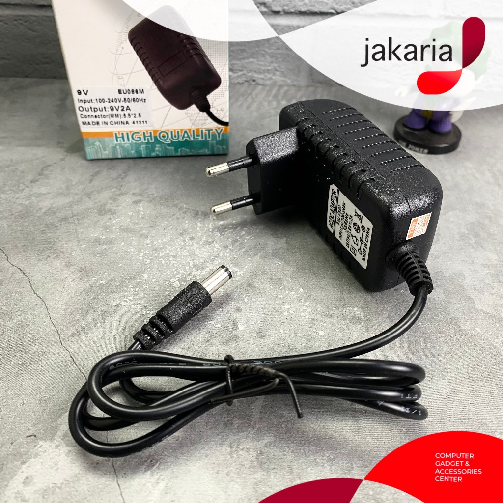 Jual Adaptor 9V 2A Adaptor Daya DC Power Plug Charger Power Supply ...