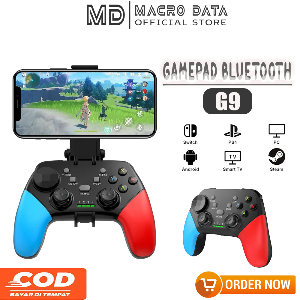 Jual G9 Gamepad Bluetooth Wireless/Wired Double Shock Game Controller ...