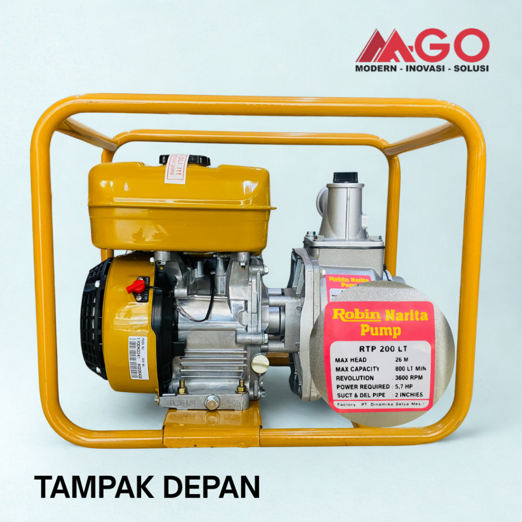 Jual Pompa Air Bensin ROBIN Narita RTP 200 LT 2 Inch | Water Pump 5.7HP ...