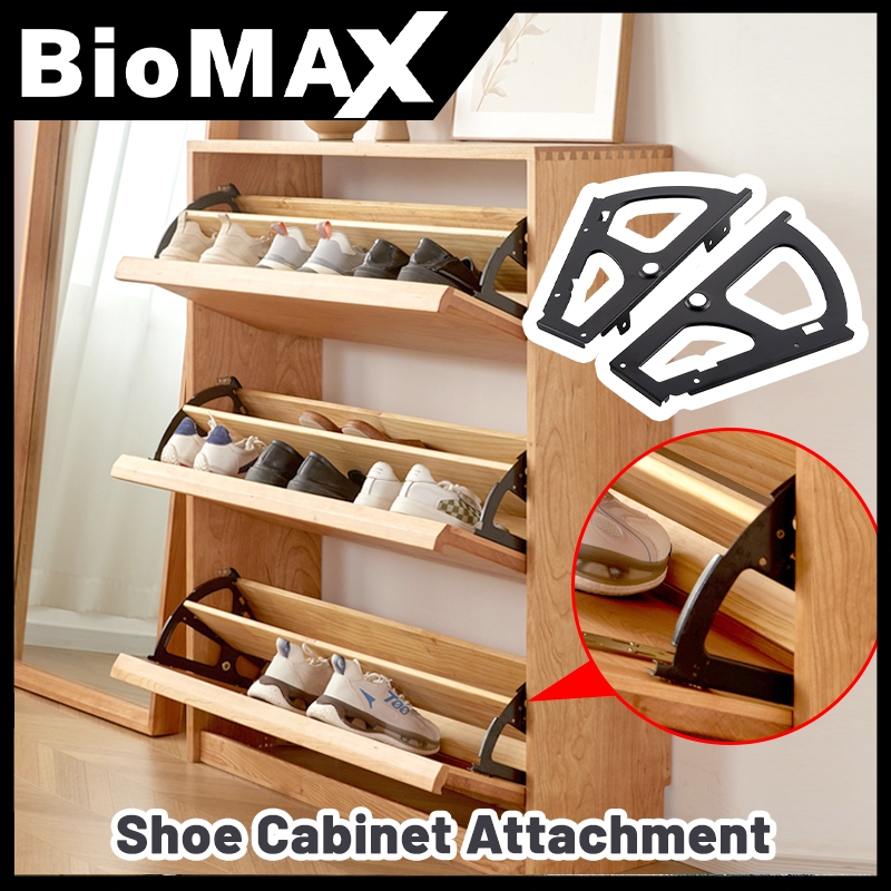 Jual 2pcs/set Braket Rak Sepatu 1/2/3 Susun Engsel Rak Sepatu Alat ...