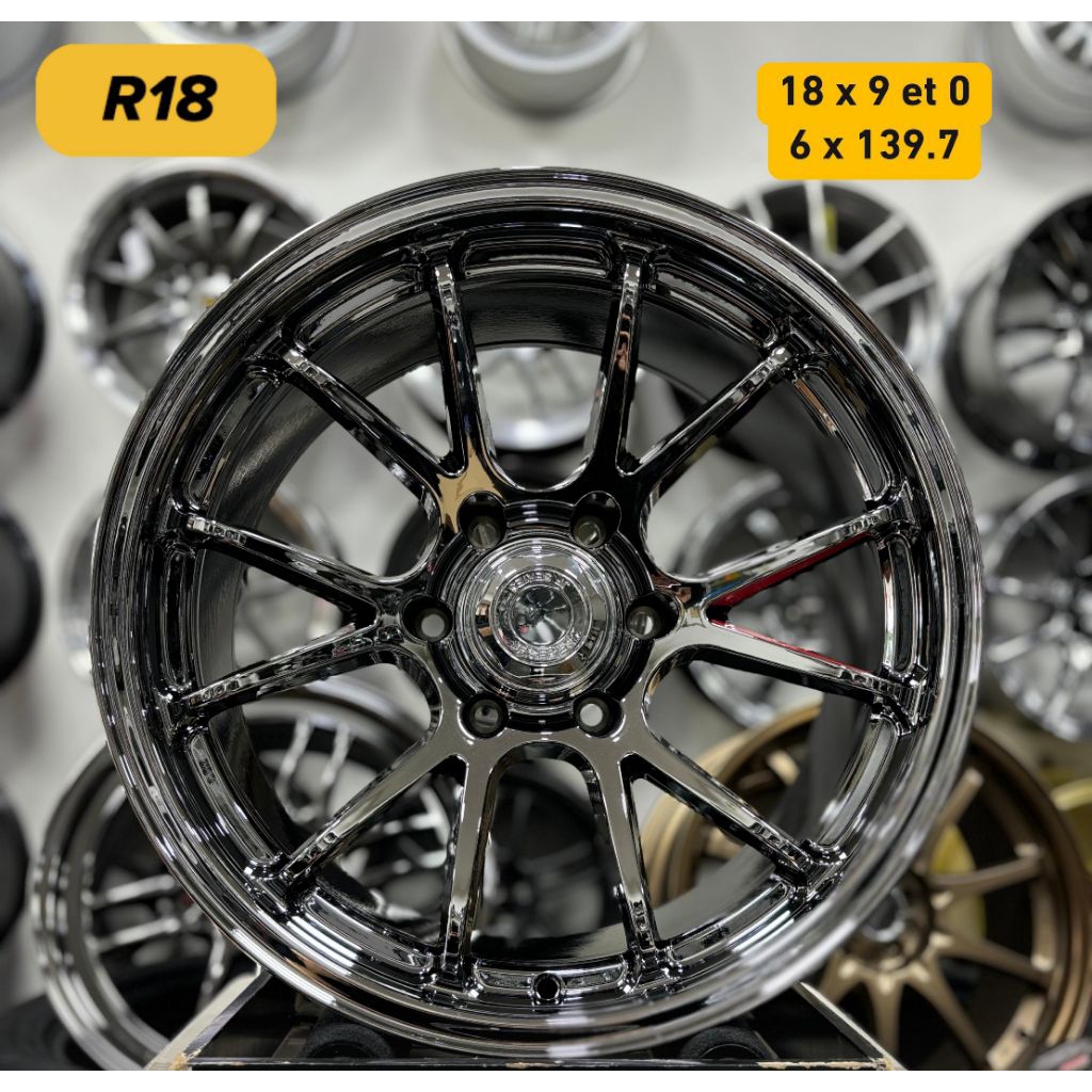 Jual velg mobil NF JF FLOW FORMING PCD 6X139,7 R18 velg racing R18 velg ...