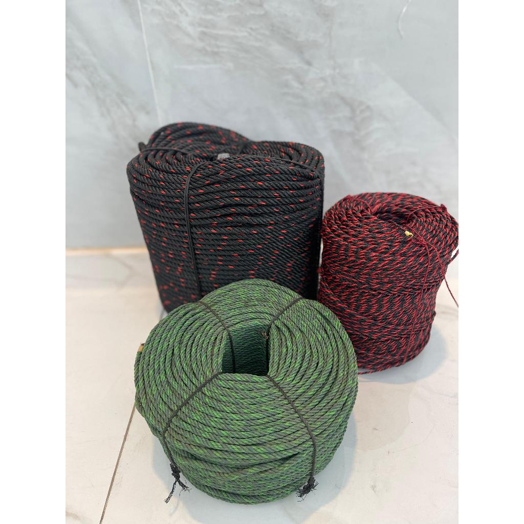 TALI TAMPAR / TAMBANG NYLON 4MM ECERAN  KUAT & SERBAGUNA UNTUK IKATAN, 1 meter SAPI, PERKEBUNAN, DLL