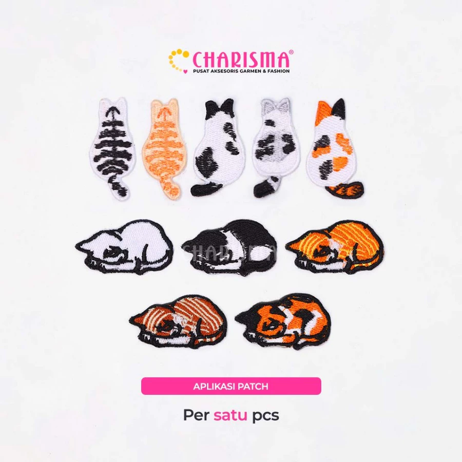 Patch Bordir Kucing