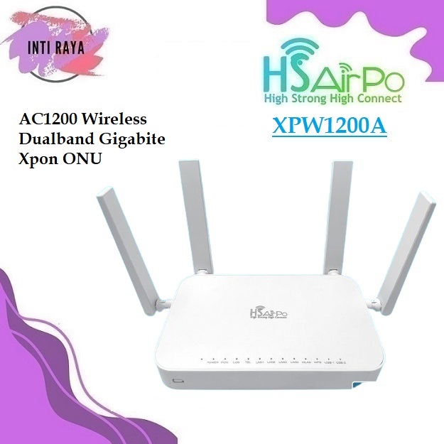 Jual HSAirpo XPON ONU XPW1200A Router Fiber Optik Dual Band Gigabit ...