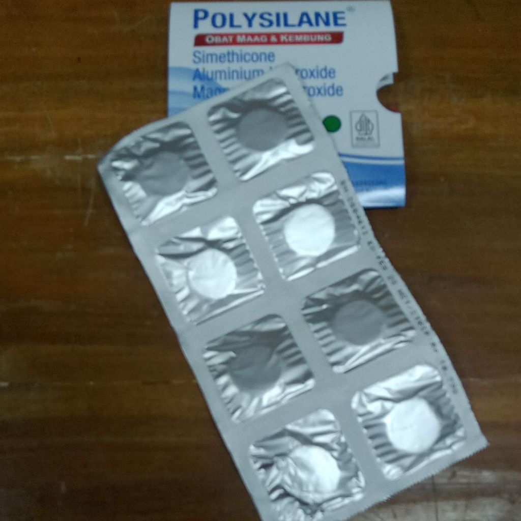 Jual Polysilane tablet 1 strip isi 8 tablet kunyah | Shopee Indonesia