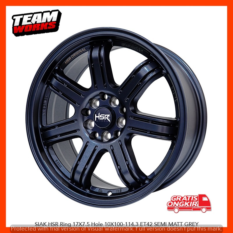 Jual VELG MOBIL RING17 SEMI MATT GREY UNTUK INNOVA RUSH ZR-V XV HSR ...