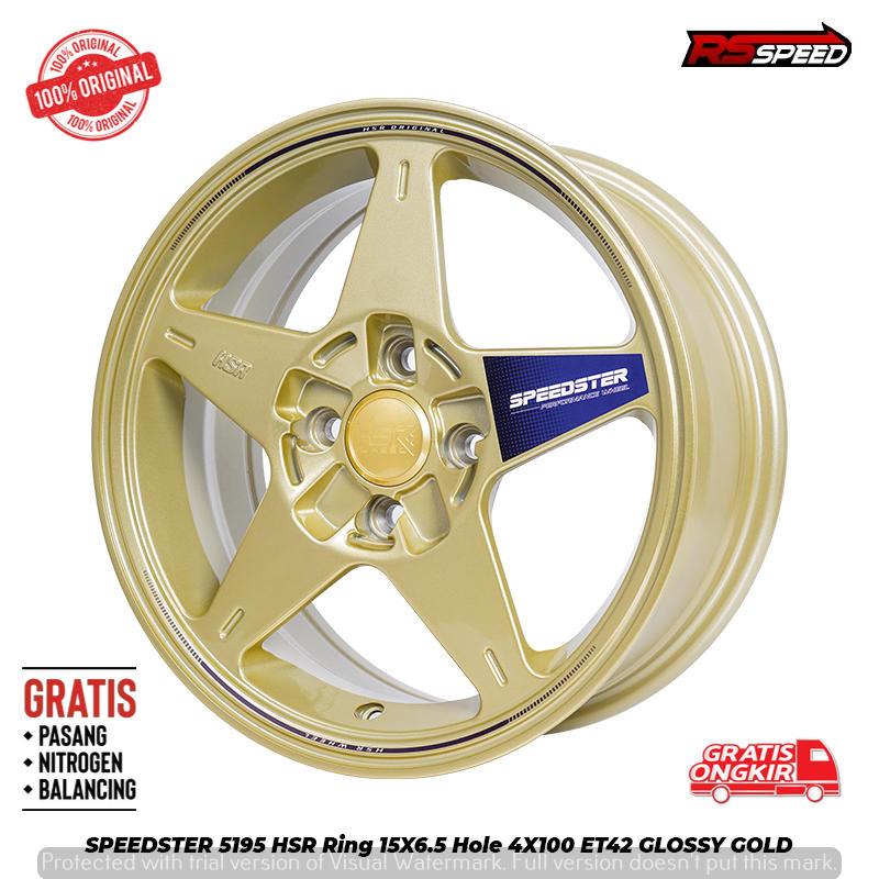 Jual Velg racing hsr speedster R15 lubang baud 4x100 buat mobil city ...