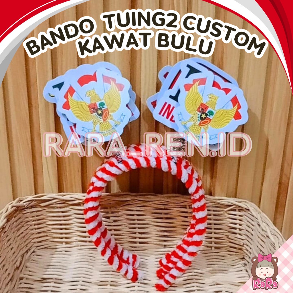 Jual BANDO CUSTOM KAWAT BULU MERAH PUTIH BANDO HUT RI BANDO KEMERDEKAAN ...