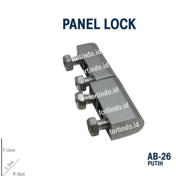 Jual ENGSEL PANEL Lock AB-26 White HITAM Hingel Box MERK FORT | Shopee ...