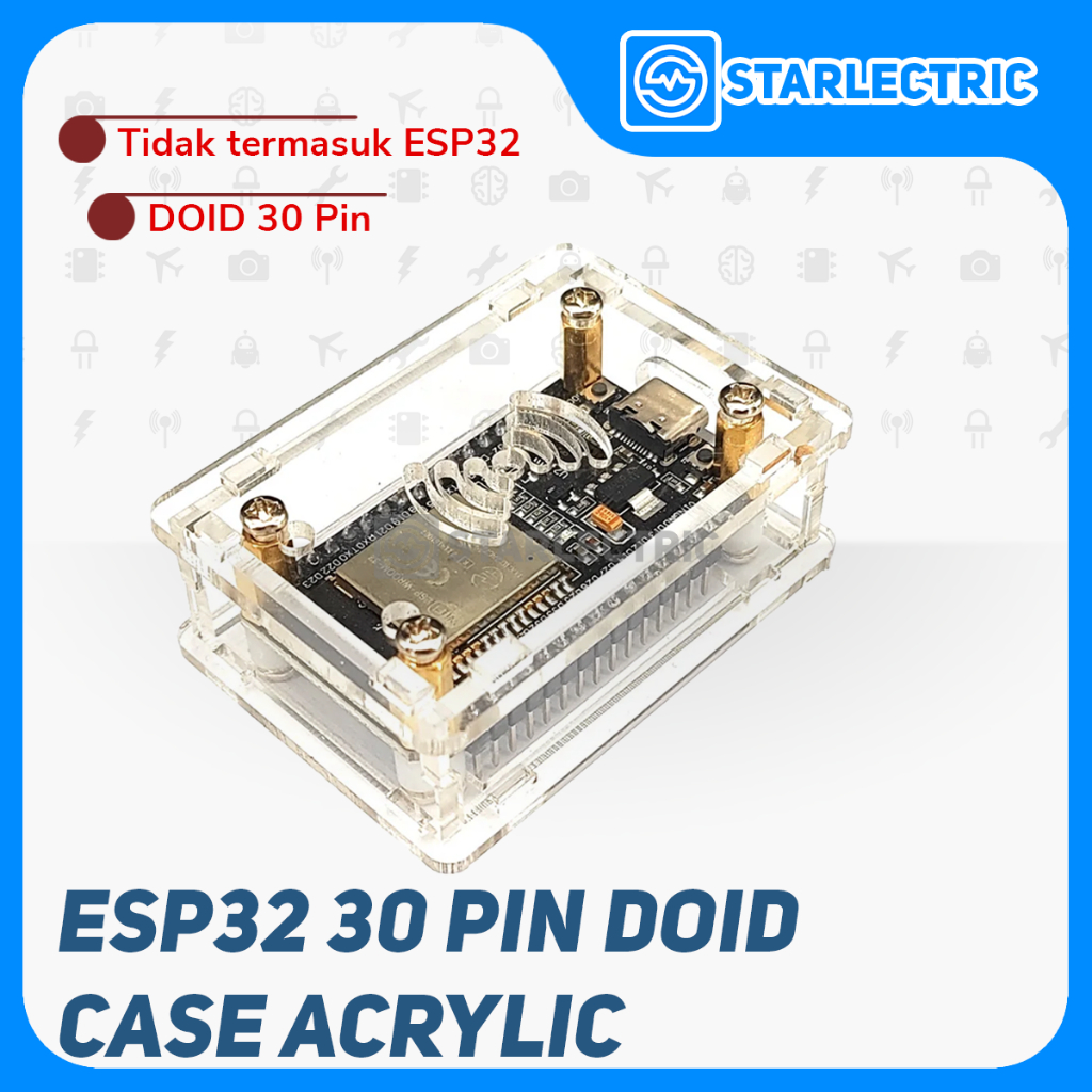 Jual ESP32 DOID 30PIN 30 PIN CP2102 V1.0 ESP 32 Case Akrilik Acrylic ...