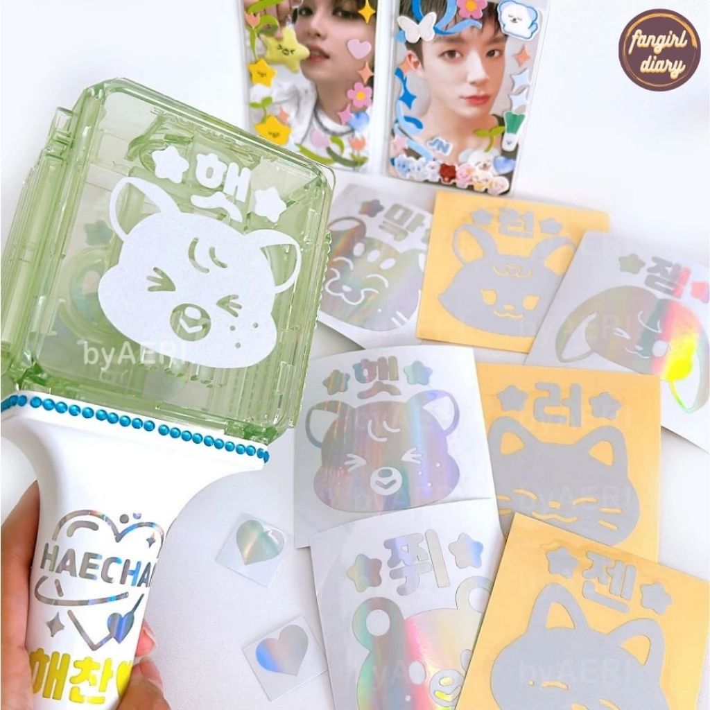 Jual 7DREAMIEZ INITIAL CHARACTER LIGHTSTICK DECO STICKER REFLECTIVE ...