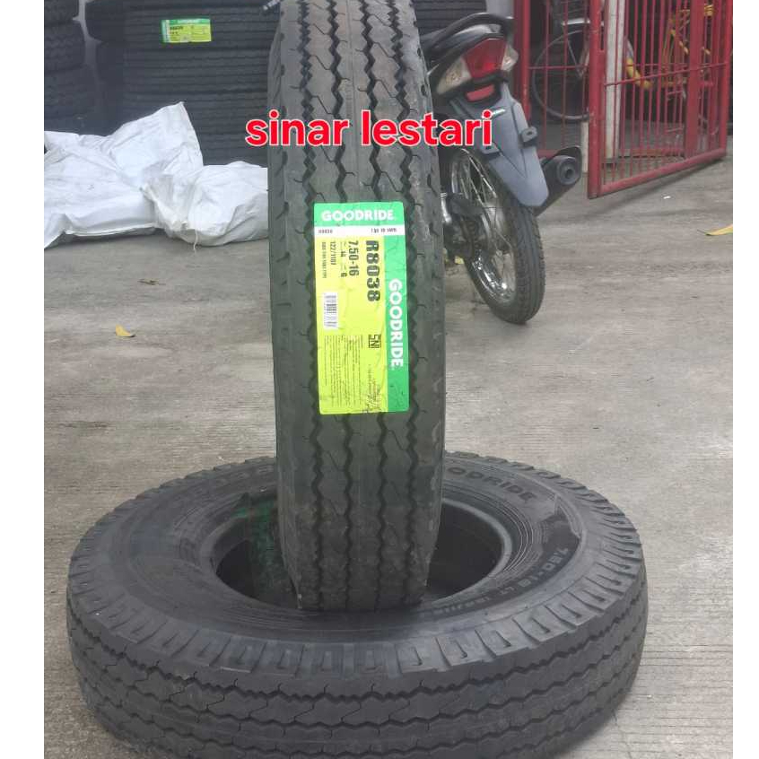 Jual Ban GOODRIDE R8038 750 R16 14PR benang Full set (luar, dalam ...