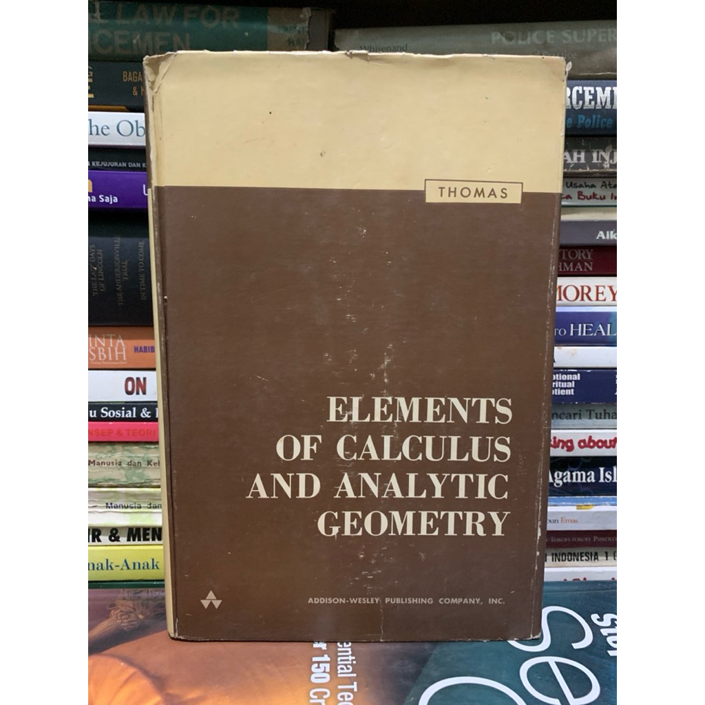 Jual Elements of calculus and analytic geometry by Thomas ASLI ORIGINAL ...
