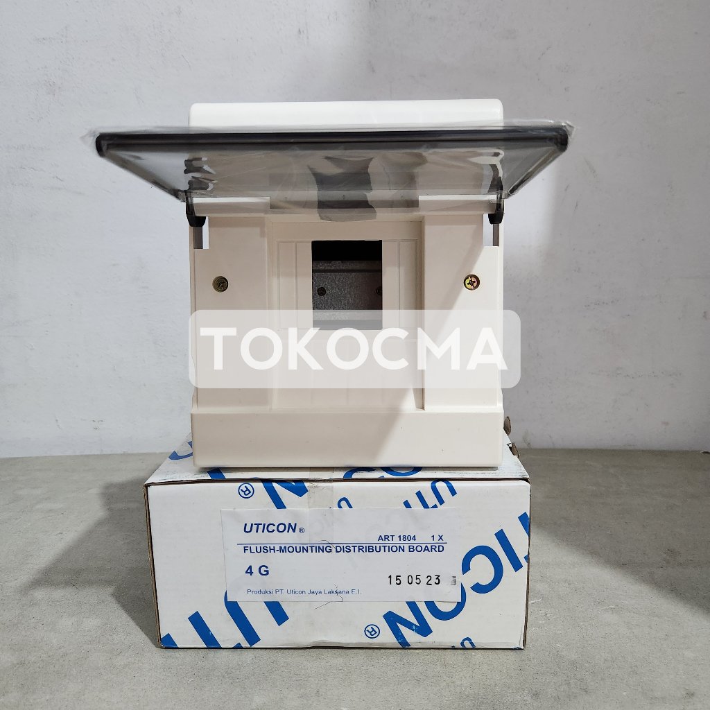 Jual UTICON Box MCB 4 Group + Penutup Inbow/Tanam MCB-1804 / MCB Panel ...